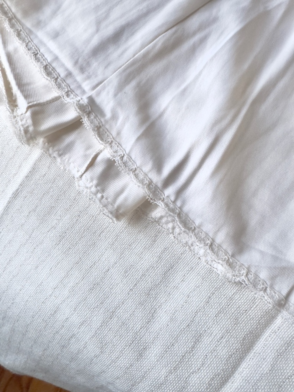 Sears Vintage Lace Trim A-Line Slip Skirt - Picture 5 of 7